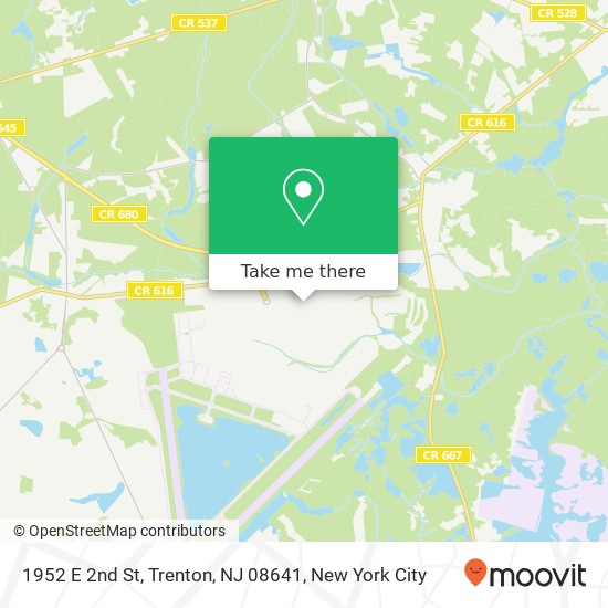 Mapa de 1952 E 2nd St, Trenton, NJ 08641