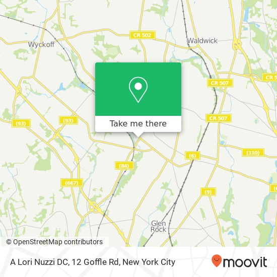 Mapa de A Lori Nuzzi DC, 12 Goffle Rd
