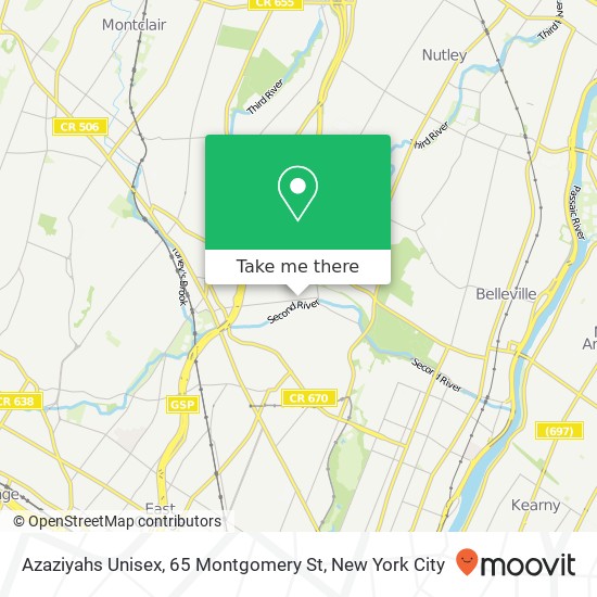 Mapa de Azaziyahs Unisex, 65 Montgomery St