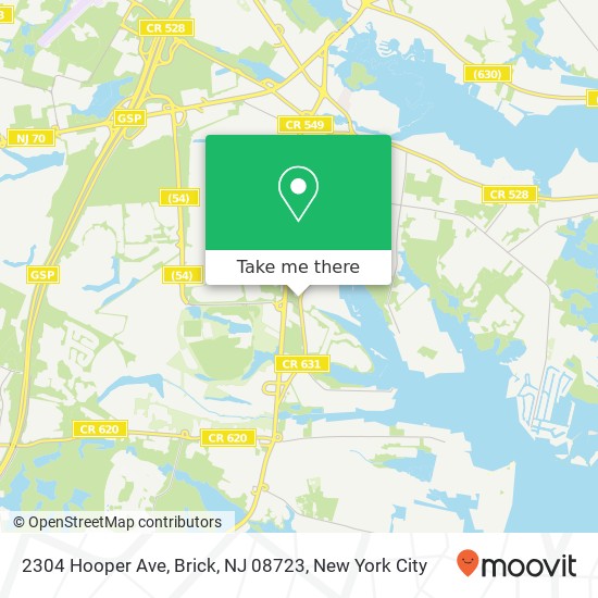 2304 Hooper Ave, Brick, NJ 08723 map