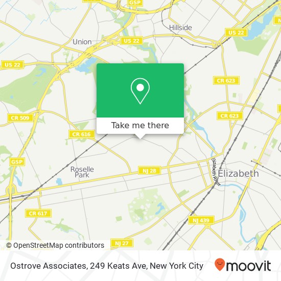 Mapa de Ostrove Associates, 249 Keats Ave