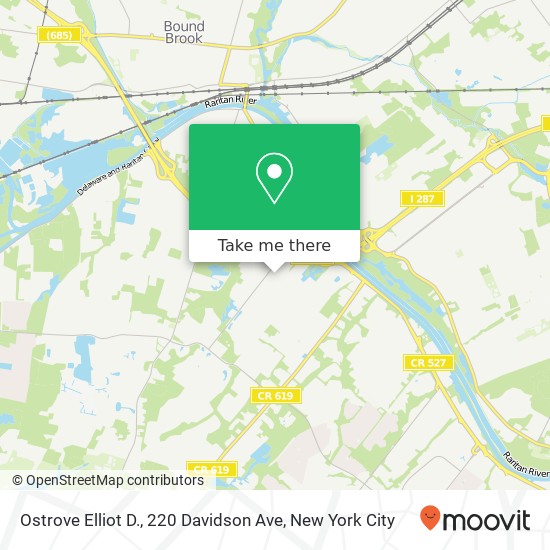 Mapa de Ostrove Elliot D., 220 Davidson Ave