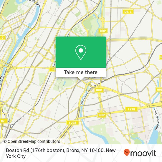 Boston Rd (176th boston), Bronx, NY 10460 map