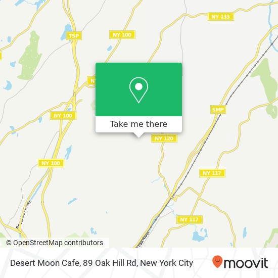 Mapa de Desert Moon Cafe, 89 Oak Hill Rd