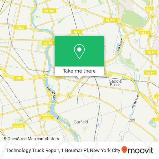 Technology Truck Repair, 1 Boumar Pl map