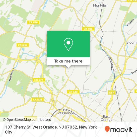 107 Cherry St, West Orange, NJ 07052 map