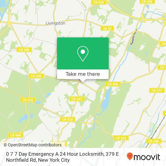 0 7 7 Day Emergency A 24 Hour Locksmith, 379 E Northfield Rd map