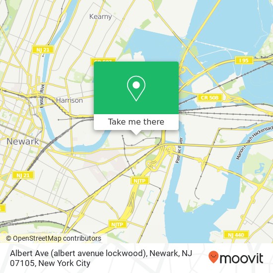 Albert Ave (albert avenue lockwood), Newark, NJ 07105 map