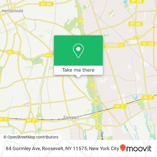 84 Gormley Ave, Roosevelt, NY 11575 map