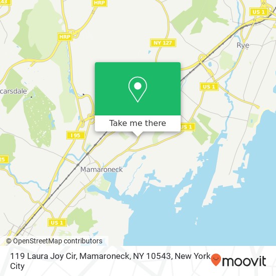 119 Laura Joy Cir, Mamaroneck, NY 10543 map