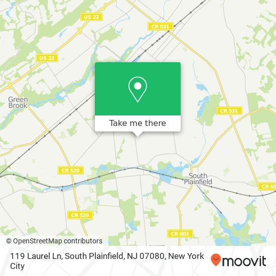 119 Laurel Ln, South Plainfield, NJ 07080 map