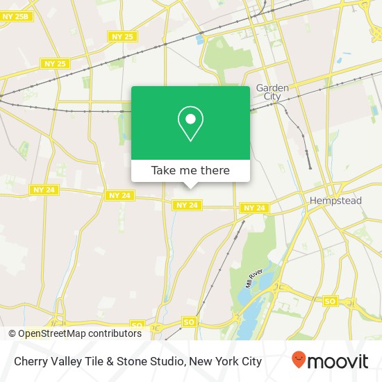 Mapa de Cherry Valley Tile & Stone Studio