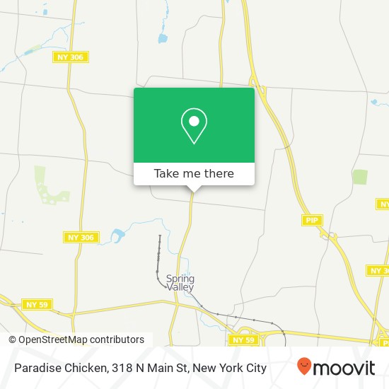 Mapa de Paradise Chicken, 318 N Main St