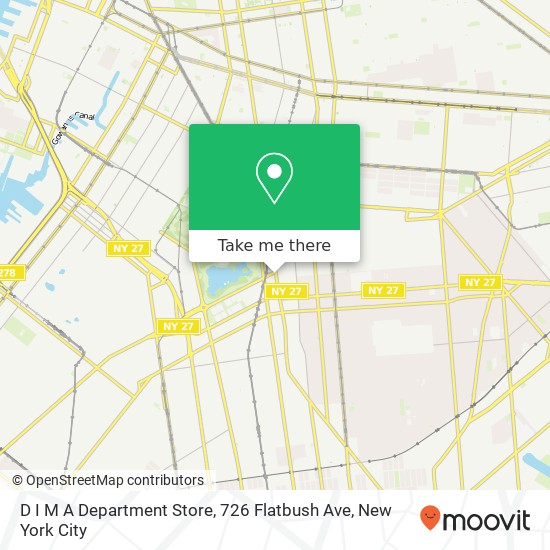D I M A Department Store, 726 Flatbush Ave map