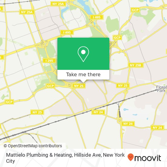 Mattielo Plumbing & Heating, Hillside Ave map