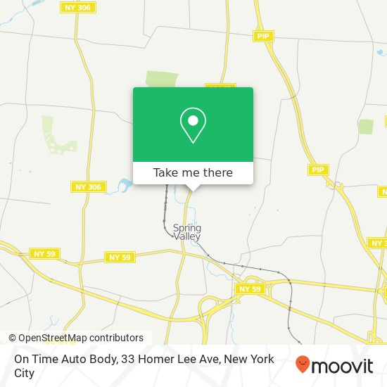 On Time Auto Body, 33 Homer Lee Ave map