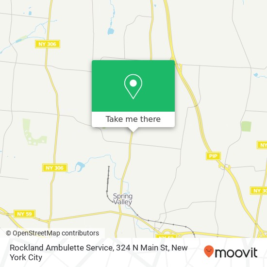 Mapa de Rockland Ambulette Service, 324 N Main St