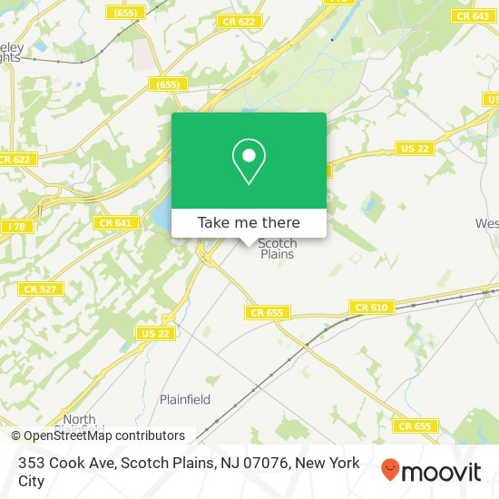 353 Cook Ave, Scotch Plains, NJ 07076 map