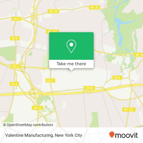 Mapa de Valentine Manufacturing