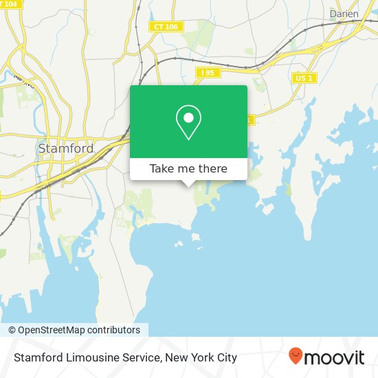 Stamford Limousine Service map