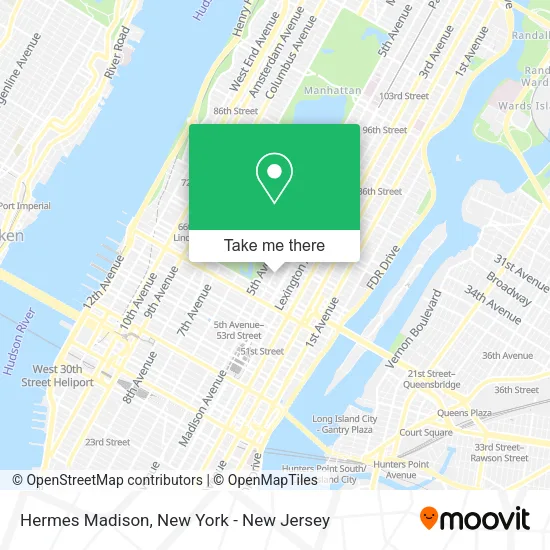Hermes Madison map