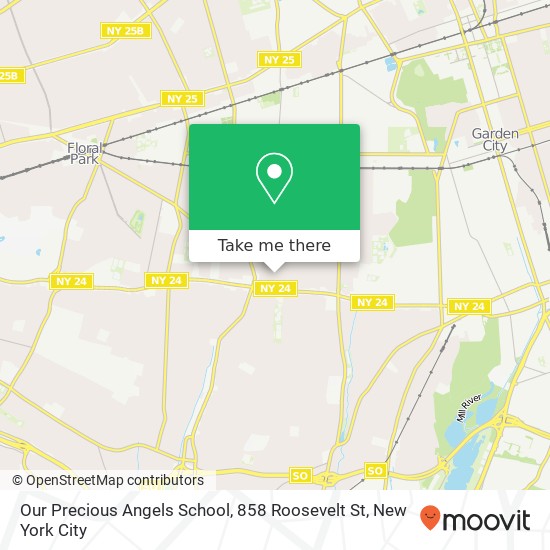 Mapa de Our Precious Angels School, 858 Roosevelt St