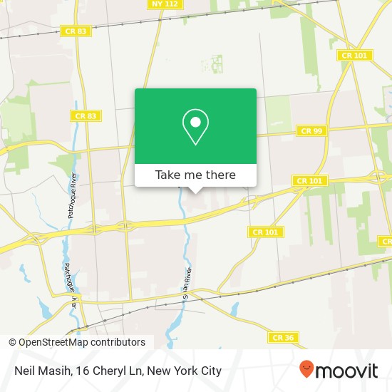 Mapa de Neil Masih, 16 Cheryl Ln