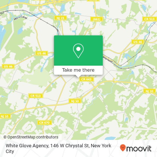 Mapa de White Glove Agency, 146 W Chrystal St