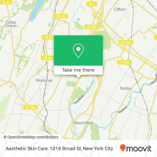 Mapa de Aesthetic Skin Care, 1018 Broad St