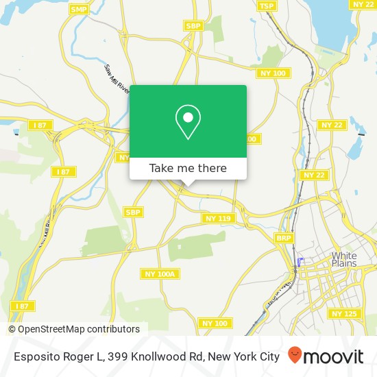 Esposito Roger L, 399 Knollwood Rd map
