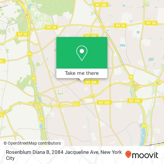 Mapa de Rosenblum Diana B, 2084 Jacqueline Ave