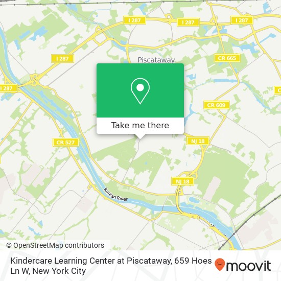 Mapa de Kindercare Learning Center at Piscataway, 659 Hoes Ln W