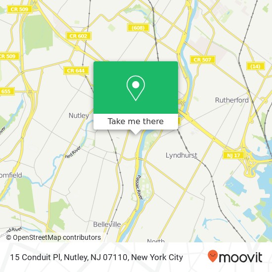 15 Conduit Pl, Nutley, NJ 07110 map
