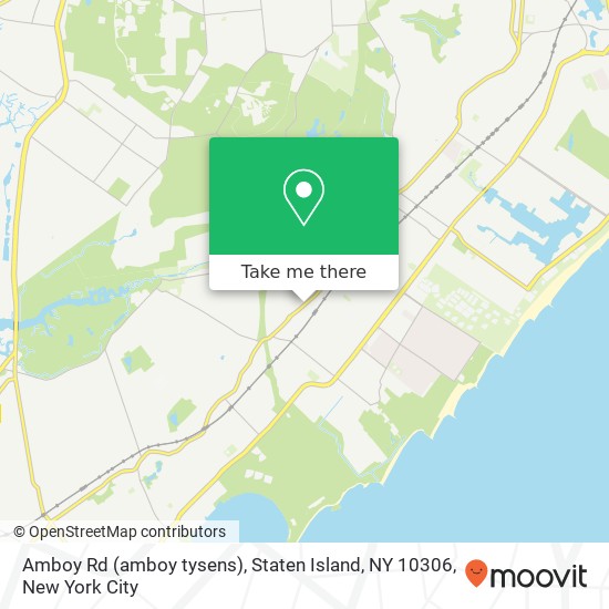 Mapa de Amboy Rd (amboy tysens), Staten Island, NY 10306