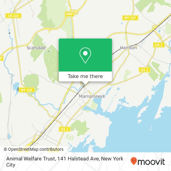 Mapa de Animal Welfare Trust, 141 Halstead Ave