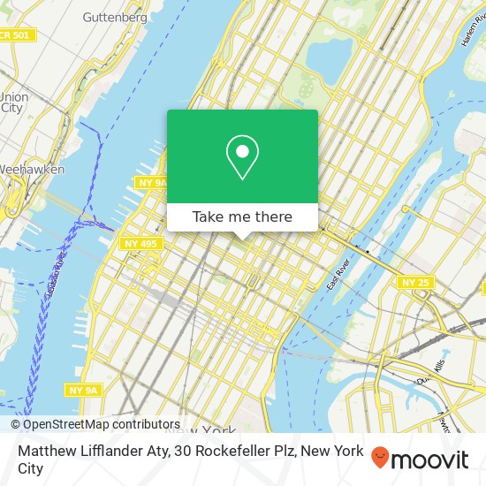 Mapa de Matthew Lifflander Aty, 30 Rockefeller Plz