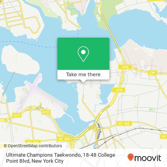 Mapa de Ultimate Champions Taekwondo, 18-48 College Point Blvd