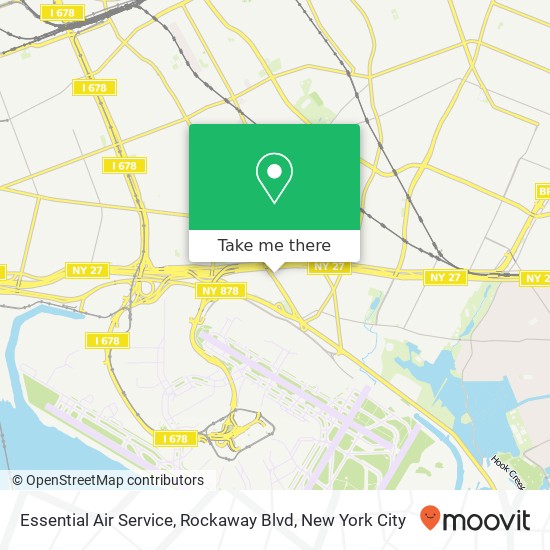 Mapa de Essential Air Service, Rockaway Blvd