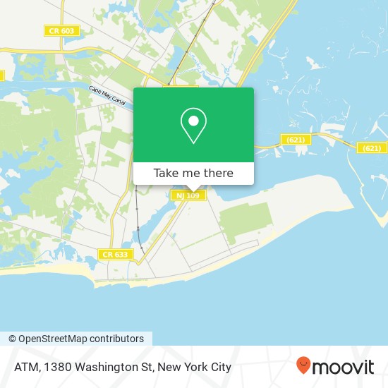 Mapa de ATM, 1380 Washington St
