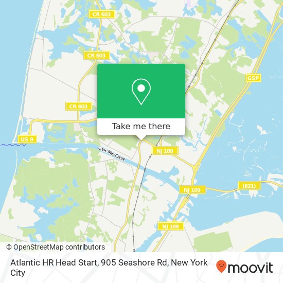 Mapa de Atlantic HR Head Start, 905 Seashore Rd
