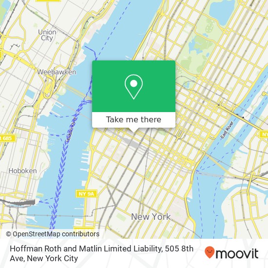 Mapa de Hoffman Roth and Matlin Limited Liability, 505 8th Ave