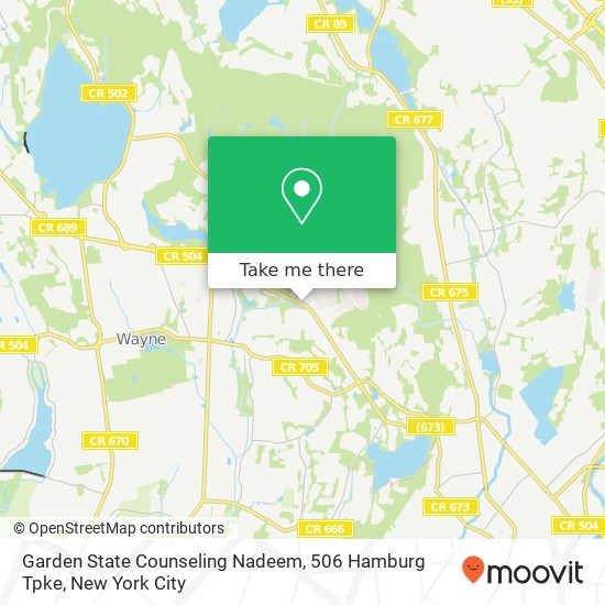 Mapa de Garden State Counseling Nadeem, 506 Hamburg Tpke