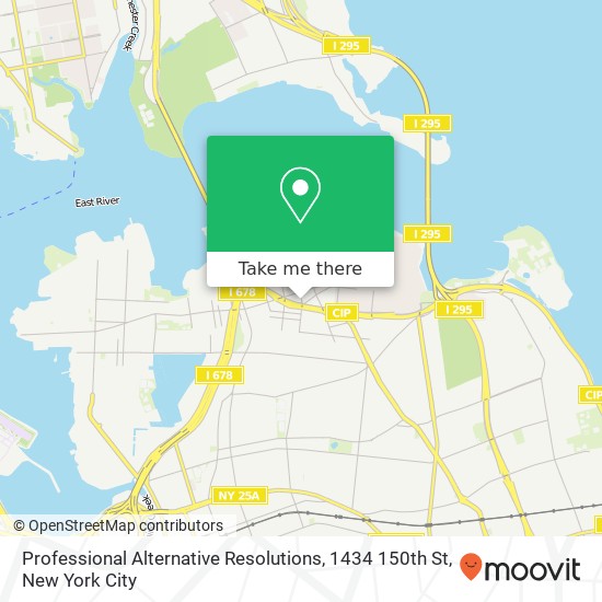 Professional Alternative Resolutions, 1434 150th St map