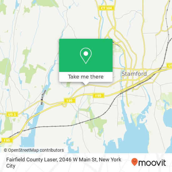 Mapa de Fairfield County Laser, 2046 W Main St