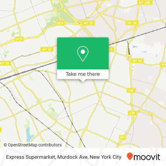 Mapa de Express Supermarket, Murdock Ave