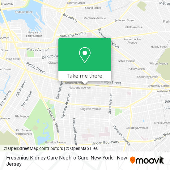 Mapa de Fresenius Kidney Care Nephro Care