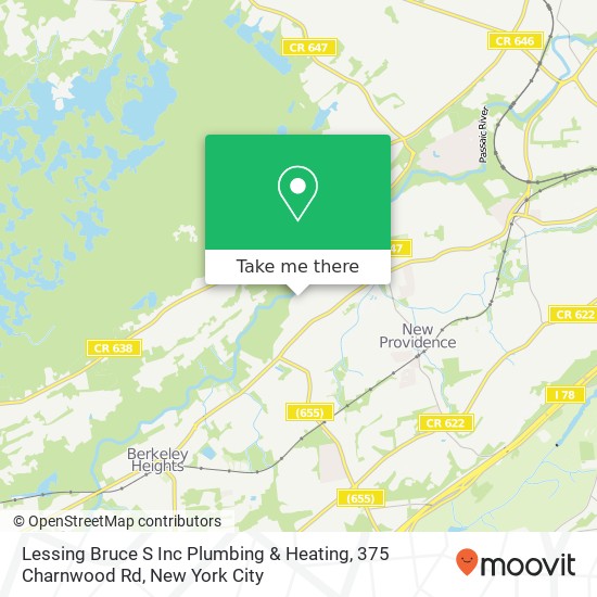 Mapa de Lessing Bruce S Inc Plumbing & Heating, 375 Charnwood Rd