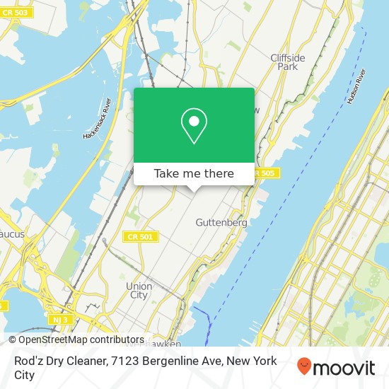 Rod'z Dry Cleaner, 7123 Bergenline Ave map