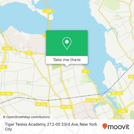 Mapa de Tiger Tennis Academy, 212-00 23rd Ave