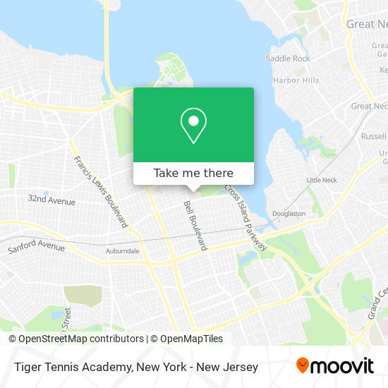 Tiger Tennis Academy map